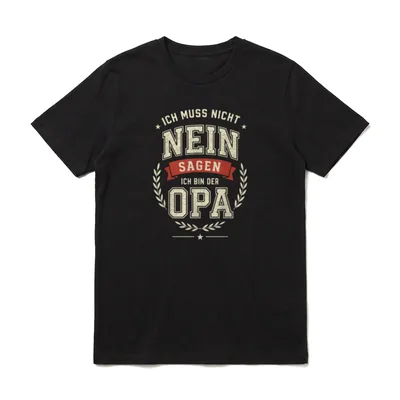 Opa Geburtstag Opa Spruch T-Shirt – Klassisches T-Shirt in Schwarz