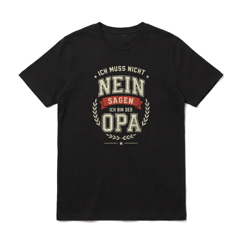 Opa Geburtstag Opa Spruch T-Shirt – Klassisches T-Shirt in Schwarz