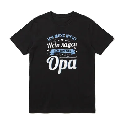 Opa Geburtstag Opa Spruch T-Shirt – Klassisches T-Shirt in Schwarz