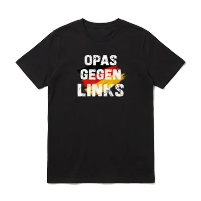 T-Shirt Opa Gegen Links – Klassisches T-Shirt in Schwarz