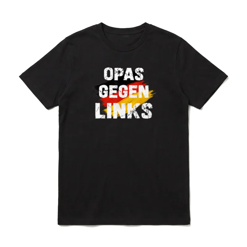 T-Shirt Opa Gegen Links – Klassisches T-Shirt in Schwarz