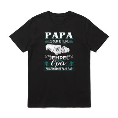 Papa Zu Sein Ist T-Shirt – Klassisches T-Shirt in Schwarz