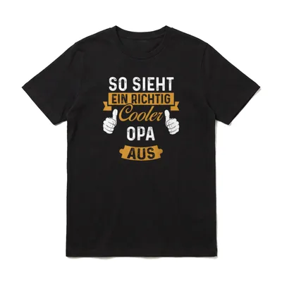 So sieht ein richtig T-Shirt – Klassisches T-Shirt in Schwarz