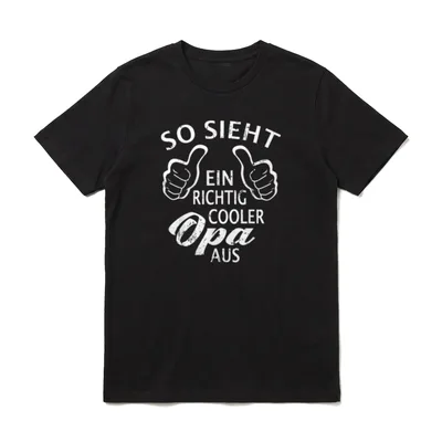 So sieht ein richtig T-Shirt – Klassisches T-Shirt in Schwarz