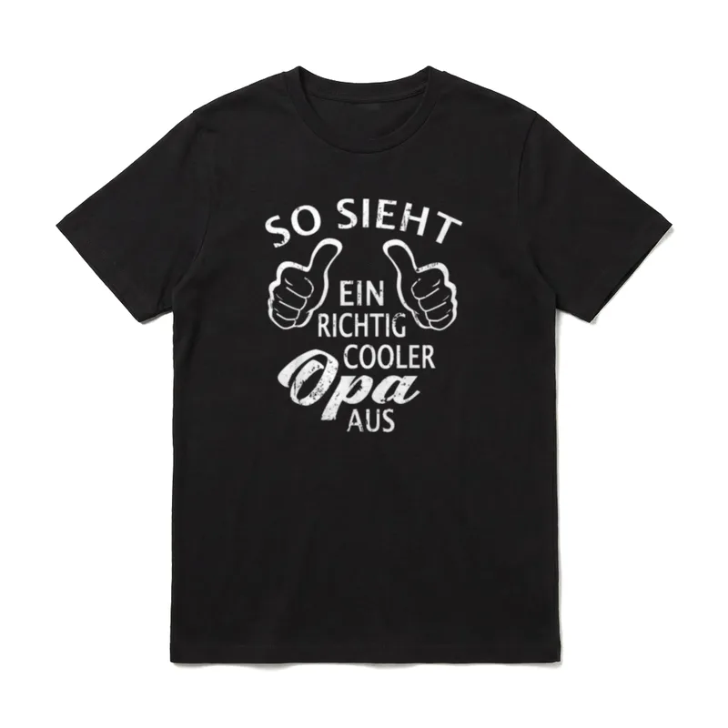 So sieht ein richtig T-Shirt – Klassisches T-Shirt in Schwarz