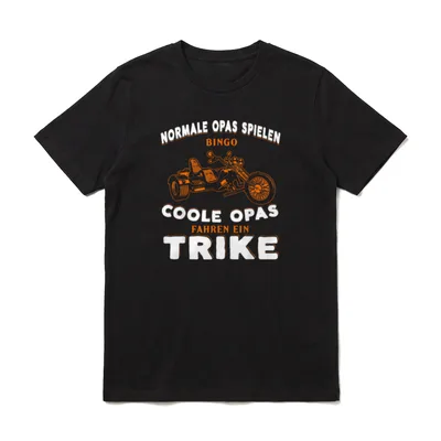 Trike Opa Triker Trikerin T-Shirt – Klassisches T-Shirt in Schwarz