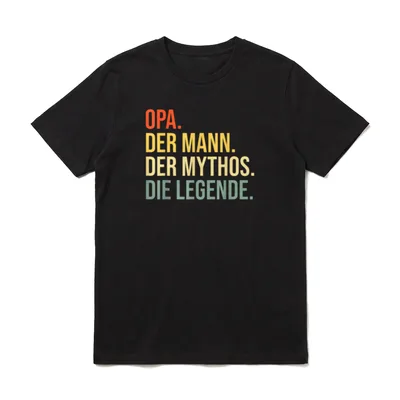 Opa Lustig Großvater Spruch T-Shirt – Klassisches T-Shirt in Schwarz