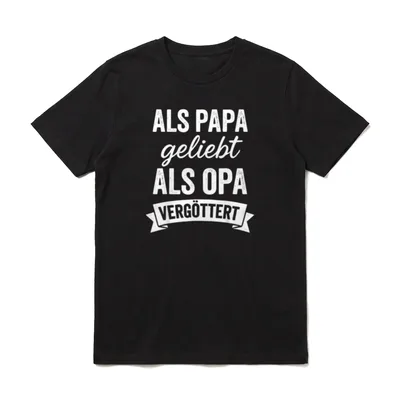 Opa Geburtstag Opa Spruch T-Shirt – Klassisches T-Shirt in Schwarz