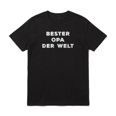 Bester Opa der Welt T-Shirt – Klassisches T-Shirt in Schwarz