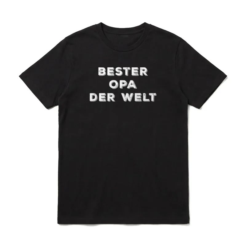 Bester Opa der Welt T-Shirt – Klassisches T-Shirt in Schwarz