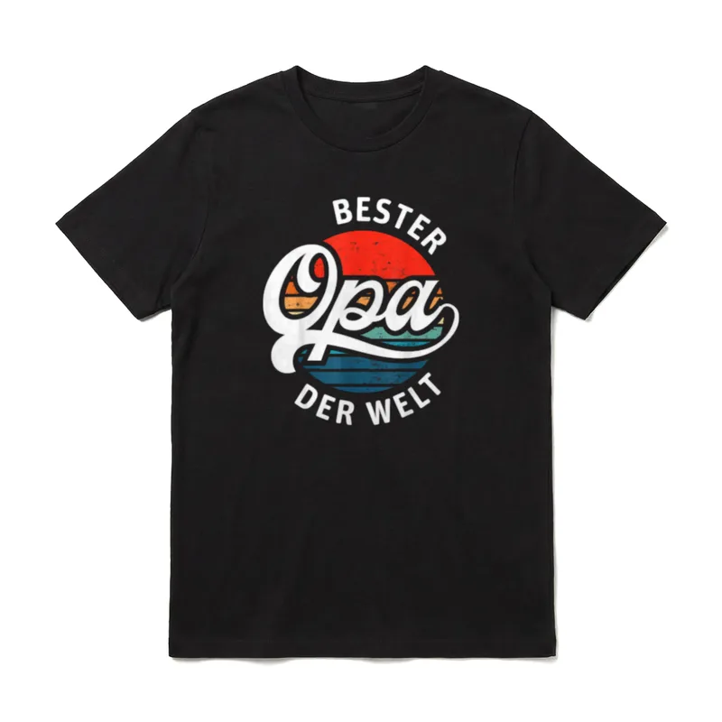 Bester Opa der Welt Retro T-Shirt – Klassisches T-Shirt in Schwarz