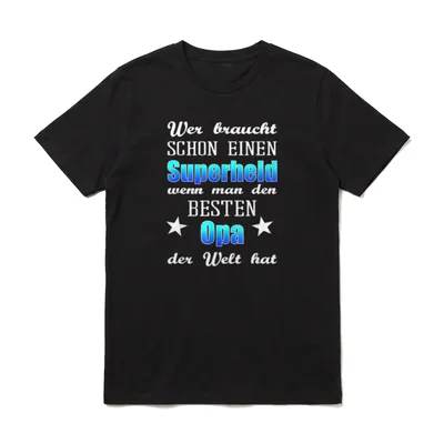 weltbester Opa Sprüche T-Shirt – Klassisches T-Shirt in Schwarz