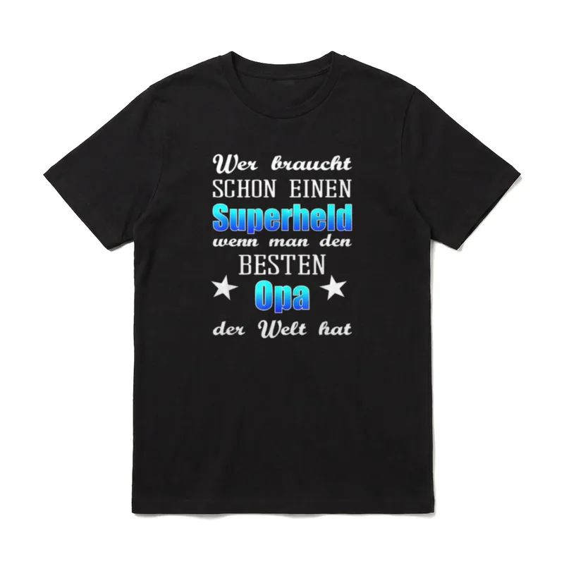 weltbester Opa Sprüche T-Shirt – Klassisches T-Shirt in Schwarz
