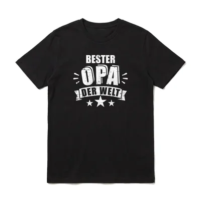 Bester Opa der Welt T-Shirt – Klassisches T-Shirt in Schwarz