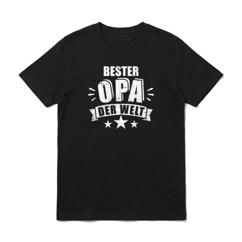 Bester Opa der Welt T-Shirt – Klassisches T-Shirt in Schwarz