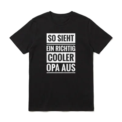 Opa Geburtstag Opa Spruch T-Shirt – Klassisches T-Shirt in Schwarz