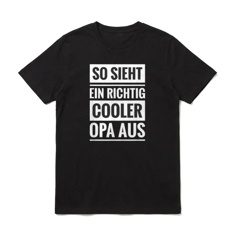 Opa Geburtstag Opa Spruch T-Shirt – Klassisches T-Shirt in Schwarz