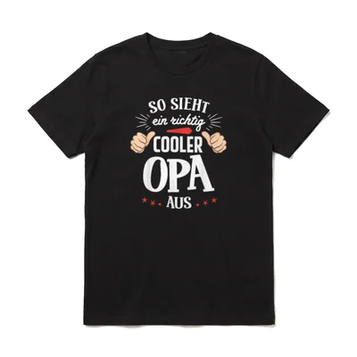 So Sieht EIN Richtig T-Shirt – Klassisches T-Shirt in Schwarz