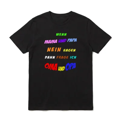 Wenn Mama und Papa T-Shirt – Klassisches T-Shirt in Schwarz