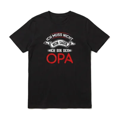 Ich muss nicht Nein T-Shirt – Klassisches T-Shirt in Schwarz
