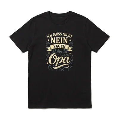 Ich Muss Nicht Nein T-Shirt – Klassisches T-Shirt in Schwarz