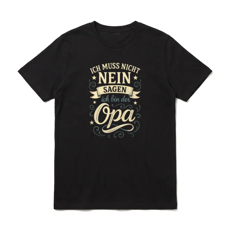 Ich Muss Nicht Nein T-Shirt – Klassisches T-Shirt in Schwarz