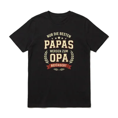 Opa Geburtstag Opa Spruch T-Shirt – Klassisches T-Shirt in Schwarz