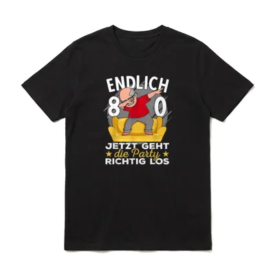 80er Geburtstag Mann lustig T-Shirt – Klassisches T-Shirt in Schwarz