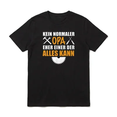 Kein normaler Opa T-Shirt – Klassisches T-Shirt in Schwarz