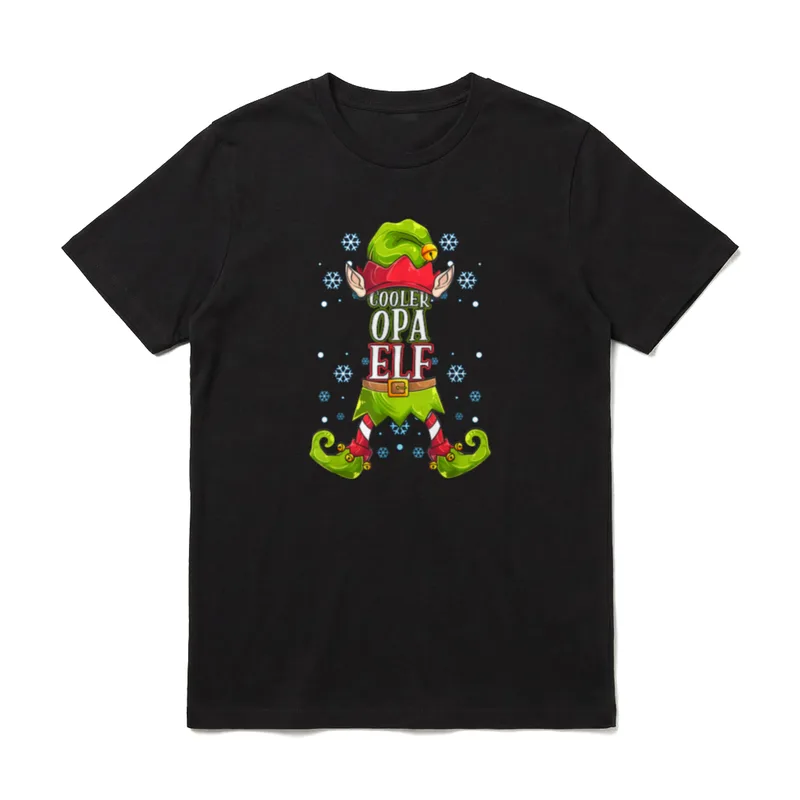 Cooler Opa Elf Weihnachtsoutfit T-Shirt – Klassisches T-Shirt in Schwarz