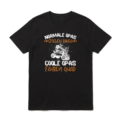 COOLE OPAS FAHREN QUAD T-Shirt – Klassisches T-Shirt in Schwarz