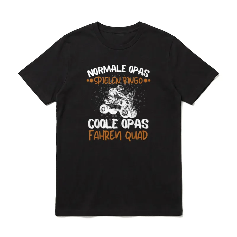COOLE OPAS FAHREN QUAD T-Shirt – Klassisches T-Shirt in Schwarz