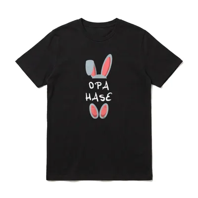 Opa Hase Osterhase Männer T-Shirt – Klassisches T-Shirt in Schwarz