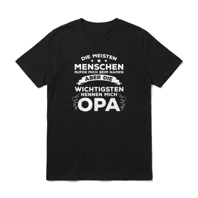 Rufen Die meisten Menschen nennen T-Shirt – Klassisches T-Shirt in Schwarz