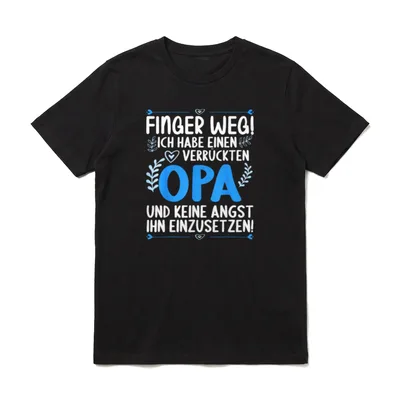 Finger weg ich habe T-Shirt – Klassisches T-Shirt in Schwarz