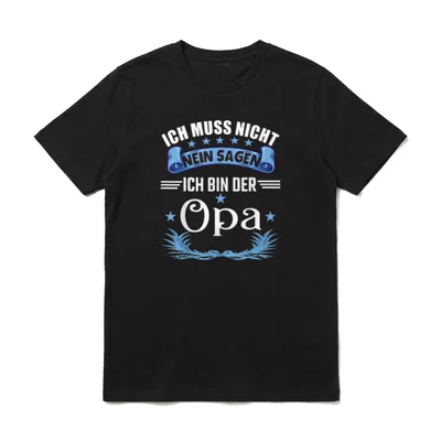 Ich Muss Nicht Nein T-Shirt – Klassisches T-Shirt in Schwarz