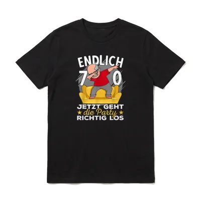 70er Geburtstag Mann lustig T-Shirt – Klassisches T-Shirt in Schwarz