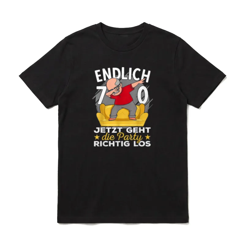 70er Geburtstag Mann lustig T-Shirt – Klassisches T-Shirt in Schwarz