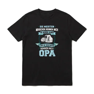 Opa Geburtstag Opa Spruch T-Shirt – Klassisches T-Shirt in Schwarz