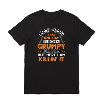 Funny Grumpy Old Man T-Shirt – Klassisches T-Shirt in Schwarz