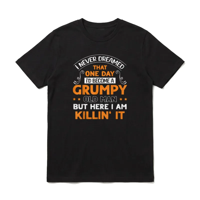 Funny Grumpy Old Man T-Shirt – Klassisches T-Shirt in Schwarz