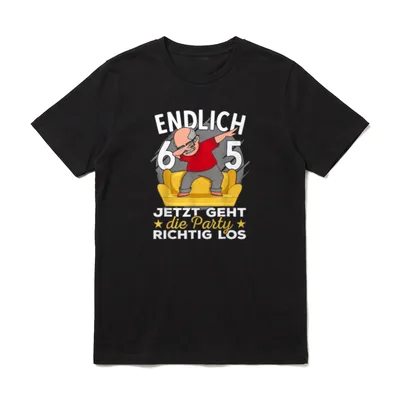65er Geburtstag Mann lustig T-Shirt – Klassisches T-Shirt in Schwarz