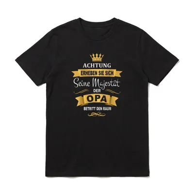 Bester Opa lustiges Geburtstag T-Shirt – Klassisches T-Shirt in Schwarz
