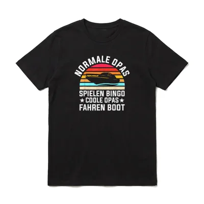 Boot Opa Schiff Großvater T-Shirt – Klassisches T-Shirt in Schwarz