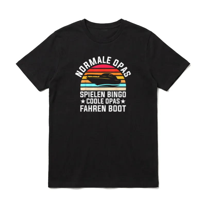 Boot Opa Schiff Großvater T-Shirt – Klassisches T-Shirt in Schwarz