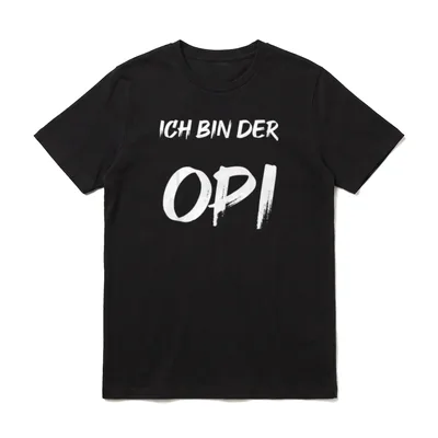 Ich bin der Opi Opa Sprüche & Geschenke T-Shirt – Klassisches T-Shirt in Schwarz