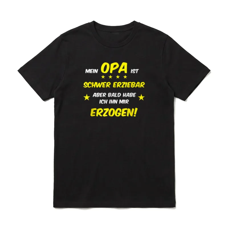 Lustiges Großvater Mein Opa T-Shirt – Klassisches T-Shirt in Schwarz