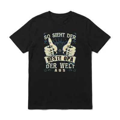 Opa Geburtstag Opa Spruch T-Shirt – Klassisches T-Shirt in Schwarz