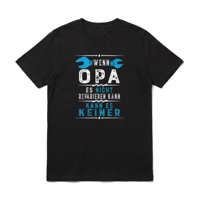 Weihnachten Opa Geburtstag T-Shirt – Klassisches T-Shirt in Schwarz