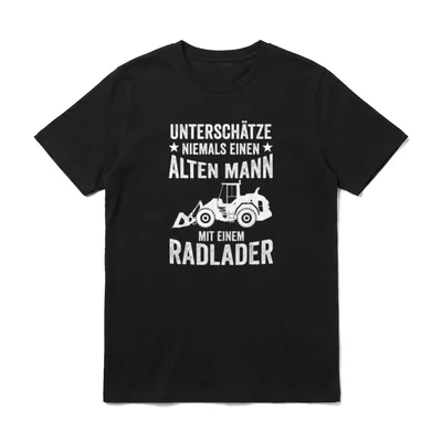 Radlader Opa Papa Vater T-Shirt – Klassisches T-Shirt in Schwarz